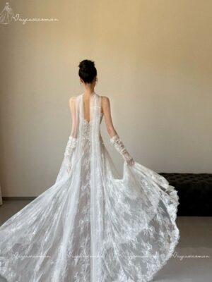 Váy Cưới Ren Không Dây VC35-4