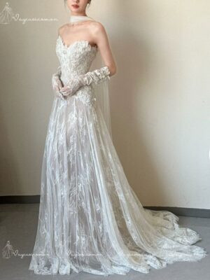 Váy Cưới Ren Không Dây VC35-5