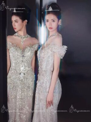 VC104 Váy Cưới Đuôi Cá Lấp Lánh 2
