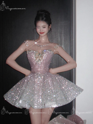 VC144 Đầm Dự Tiệc Công Chúa Lấp Lánh 3