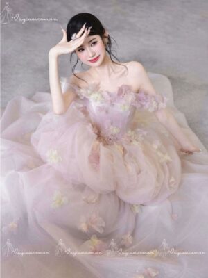 VC99 Công Chúa Hồng Đính Hoa 3D 1