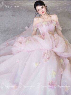 VC99 Công Chúa Hồng Đính Hoa 3D 3