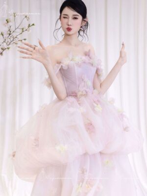 VC99 Công Chúa Hồng Đính Hoa 3D 5 (2)