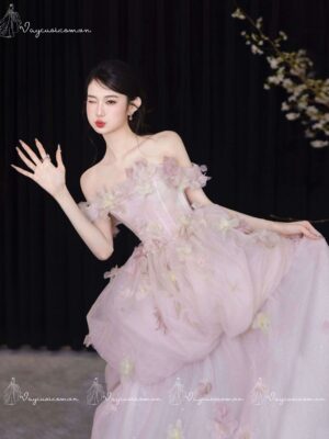 VC99 Công Chúa Hồng Đính Hoa 3D 5