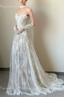 Váy Cưới Ren Không Dây VC35-5