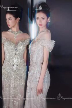 VC104 Váy Cưới Đuôi Cá Lấp Lánh 2