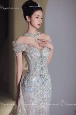 VC104 Váy Cưới Đuôi Cá Lấp Lánh 4