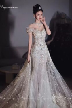 VC104 Váy Cưới Đuôi Cá Lấp Lánh 5
