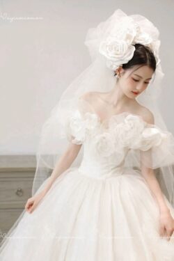 VC124 Váy Cưới Trễ Vai Thơ Mộng 4