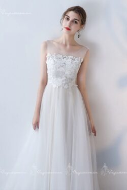 VC93 Váy Cưới Cạp Cao Nhẹ Nhàng 1