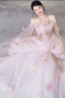 VC99 Công Chúa Hồng Đính Hoa 3D 3