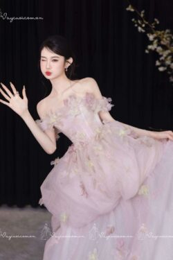 VC99 Công Chúa Hồng Đính Hoa 3D 5